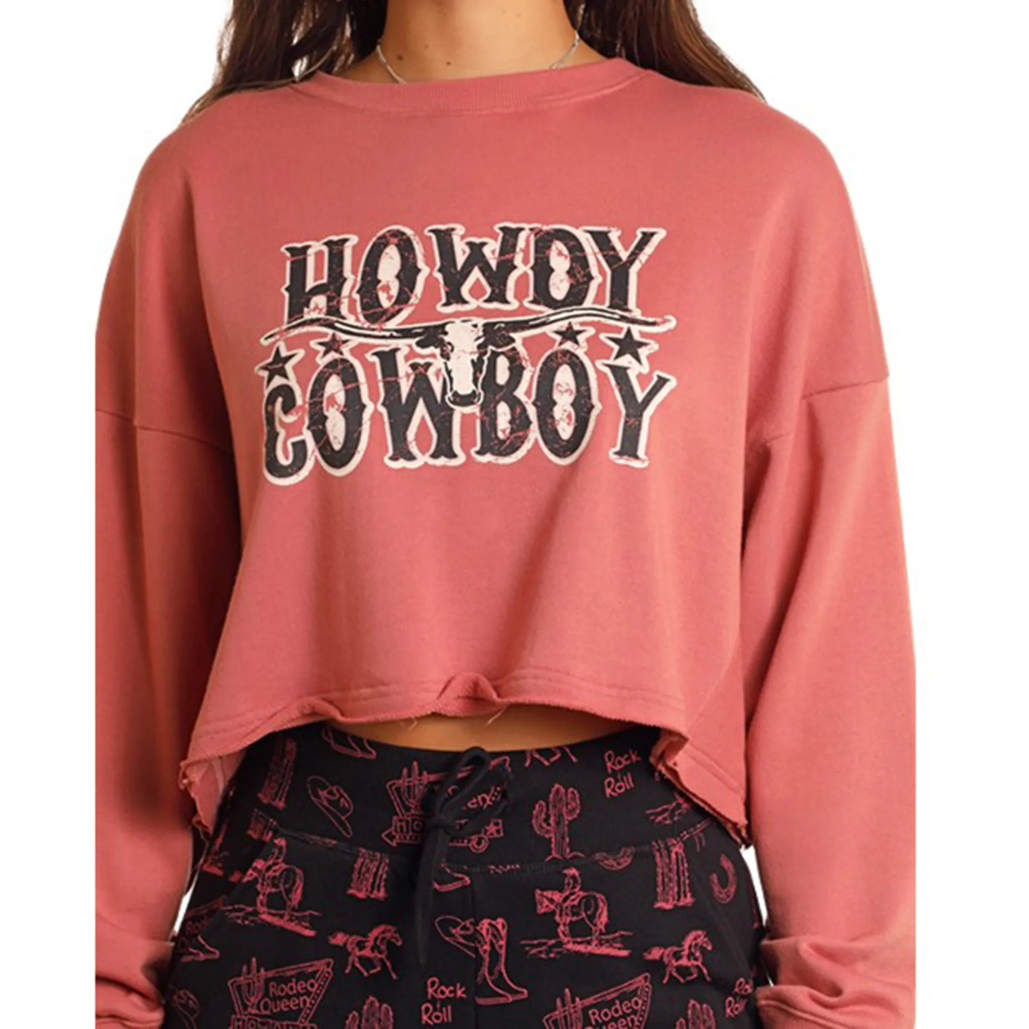 Rock & Roll Women's Howdy Cowboy Sweatshirt