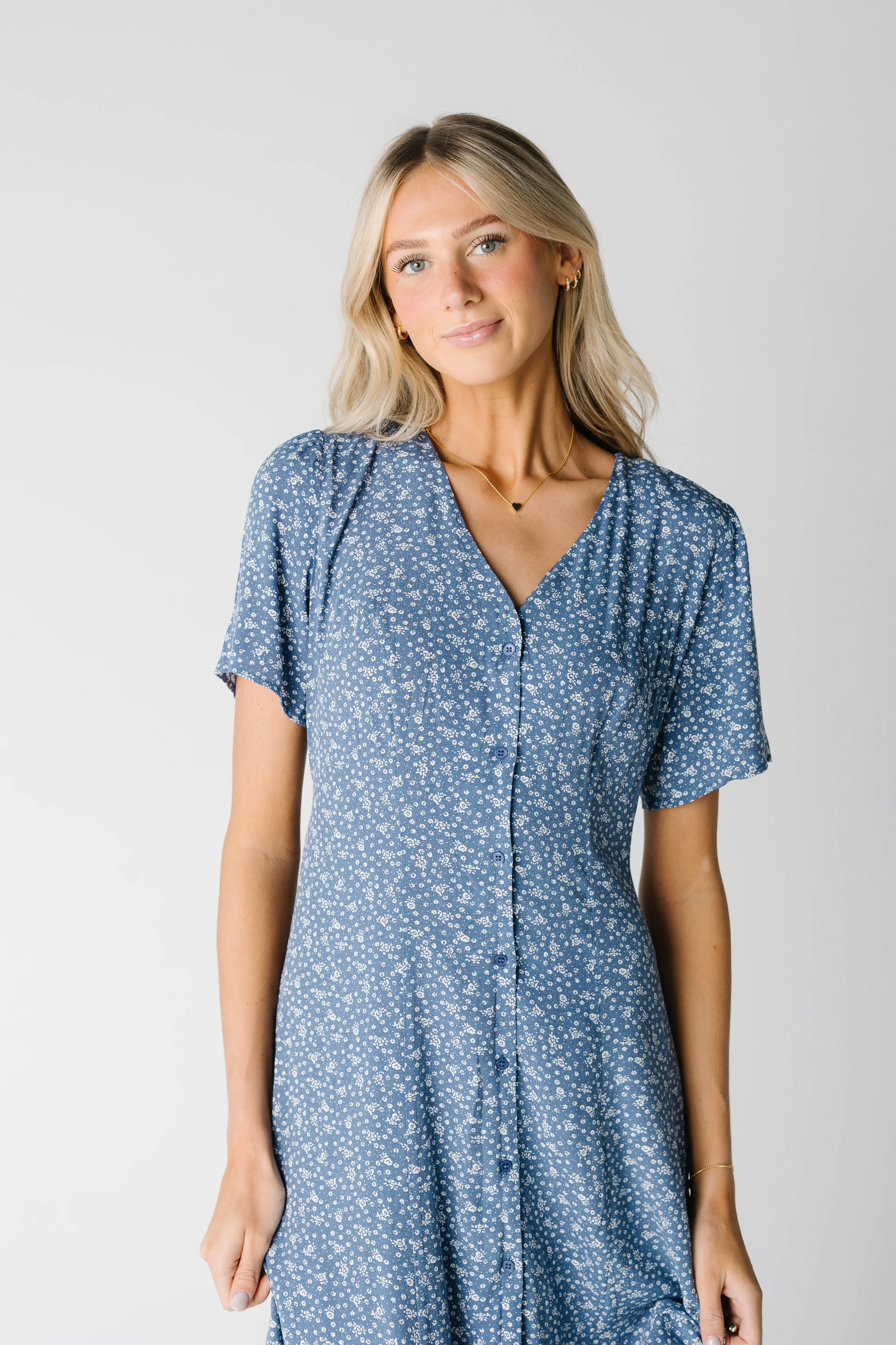 Samantha Floral Button Down Dress