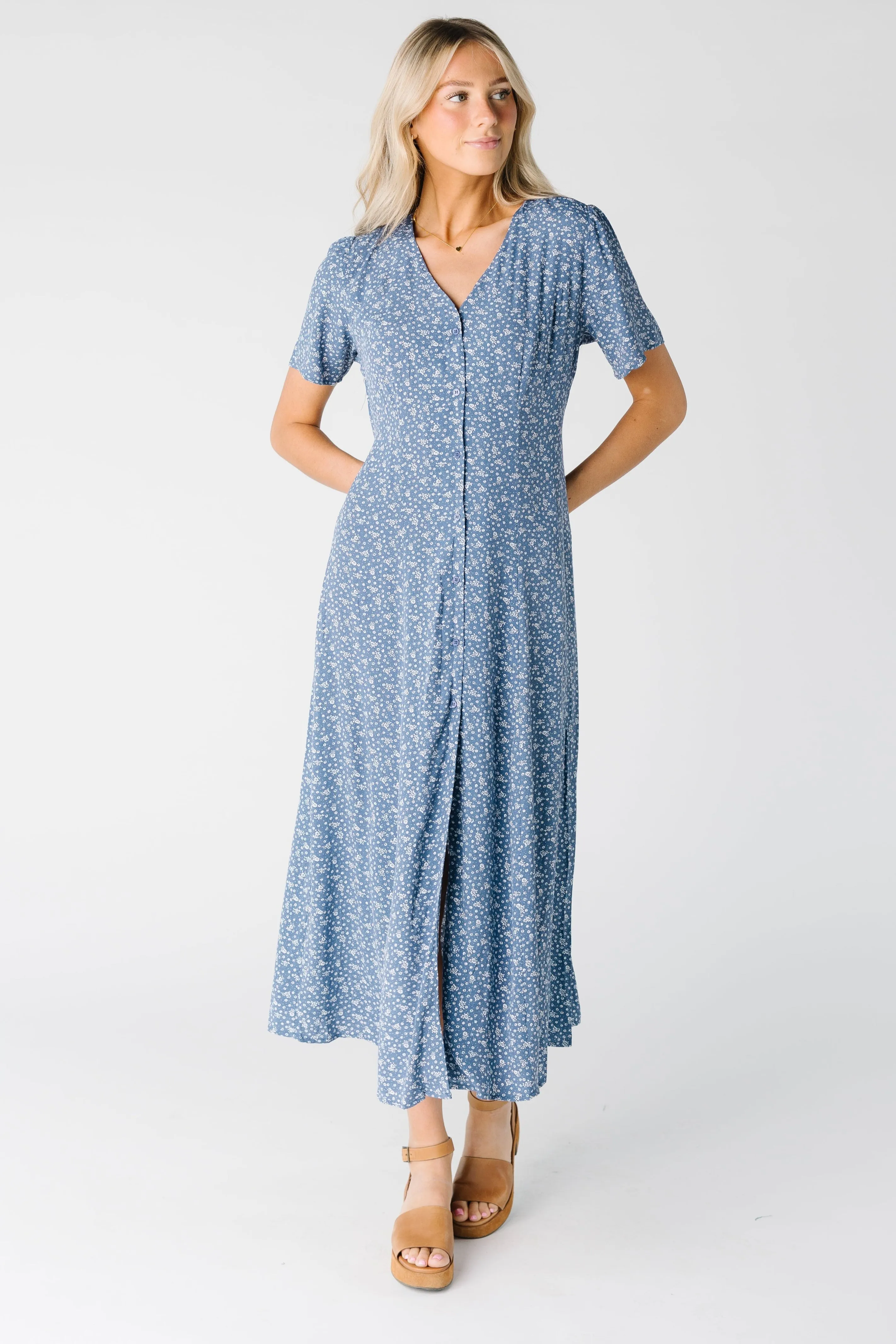 Samantha Floral Button Down Dress
