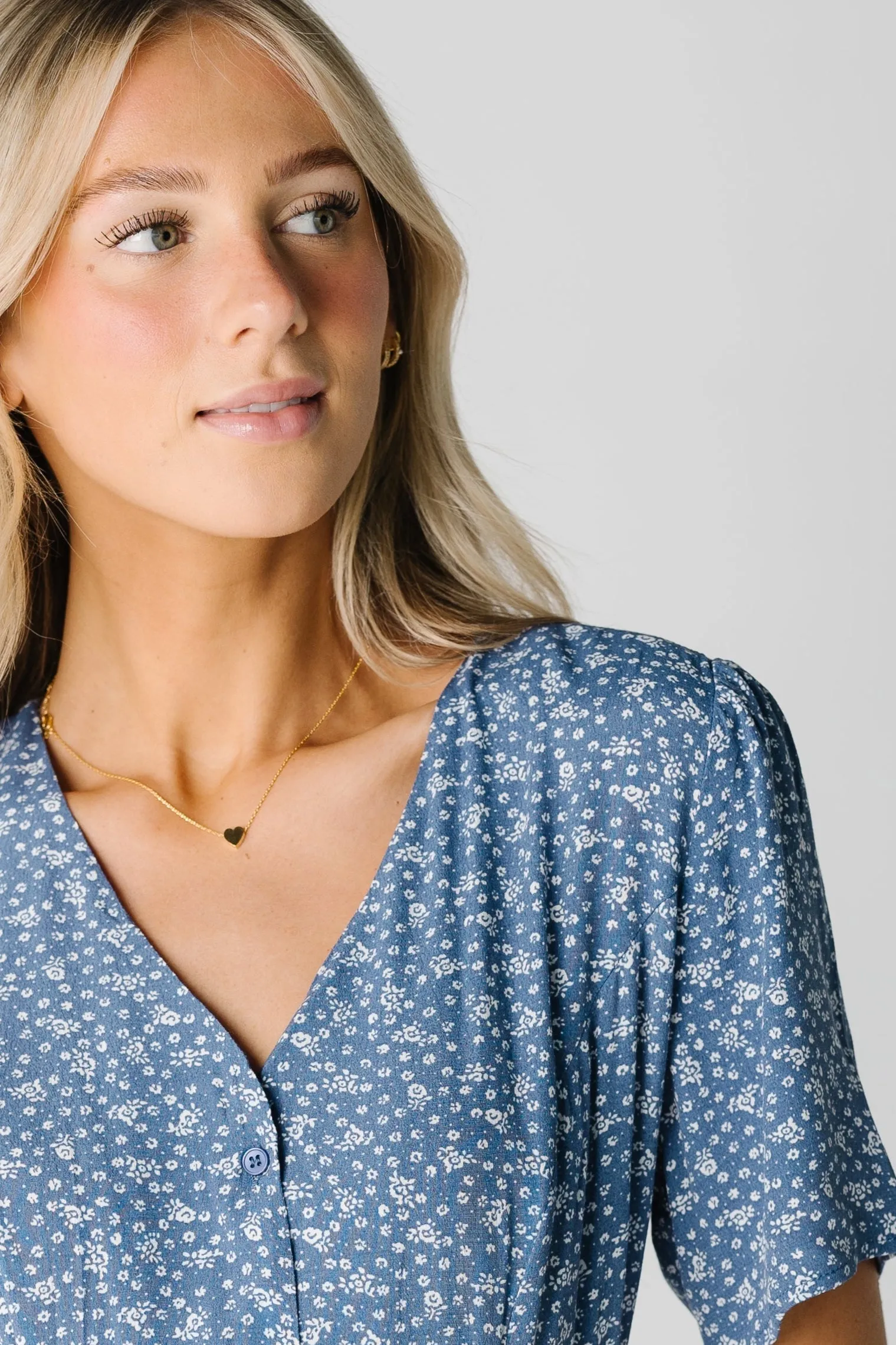 Samantha Floral Button Down Dress