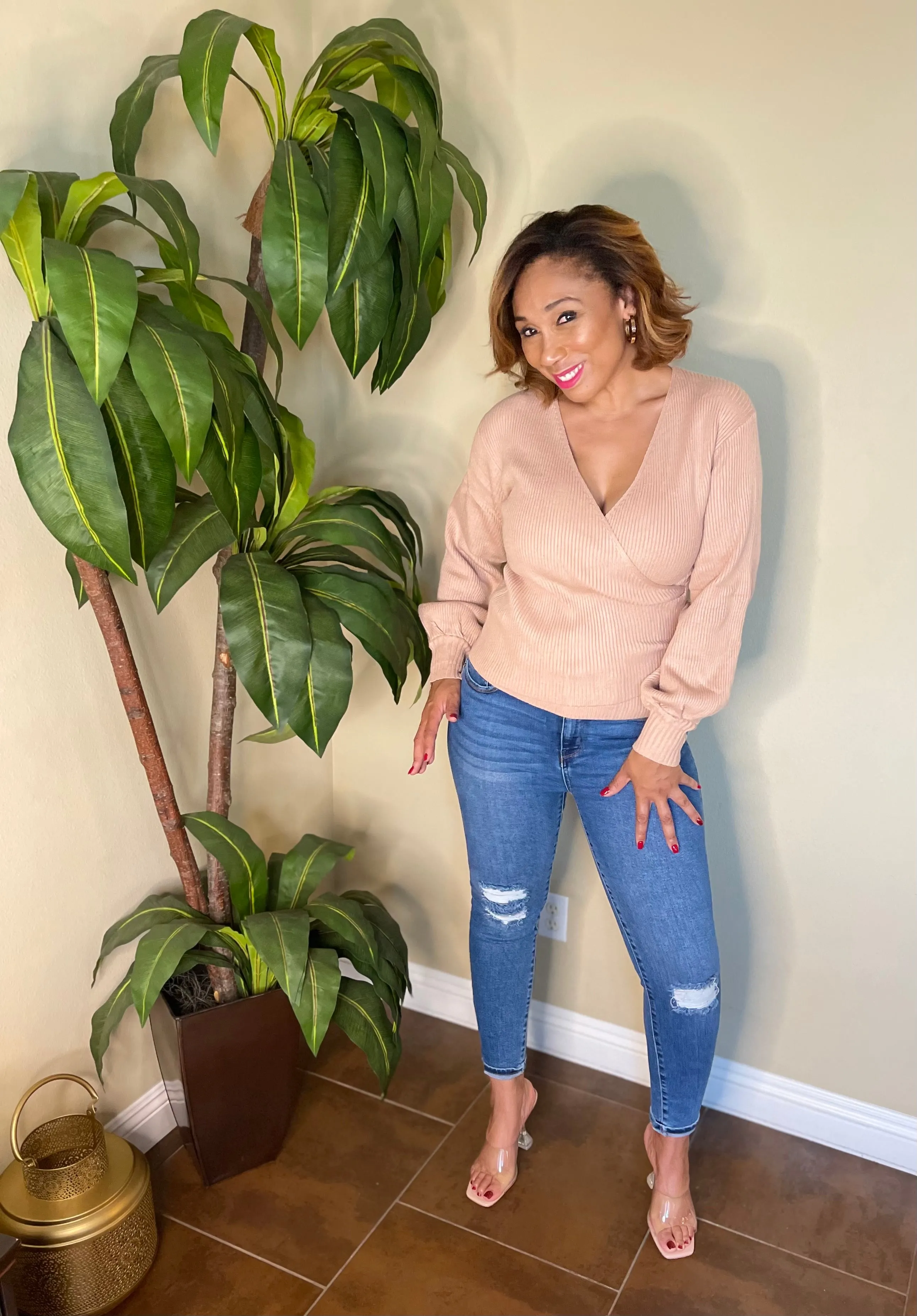 Terri's Surplice Sweater