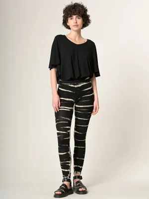 Tie Dye Leggings - Black - Style 4