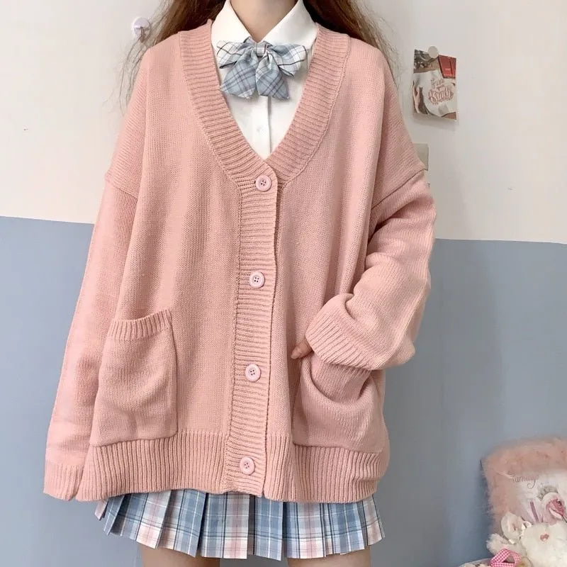 V-neck Knitted Sweater