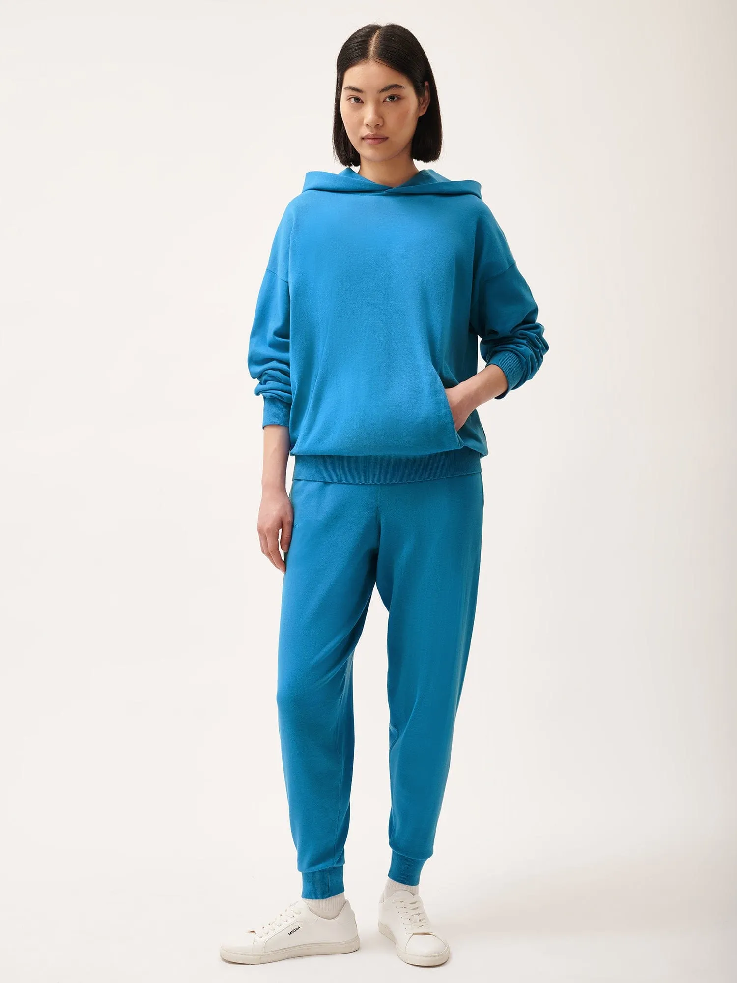Womens DNA Knitted Track Pantsgeyser blue