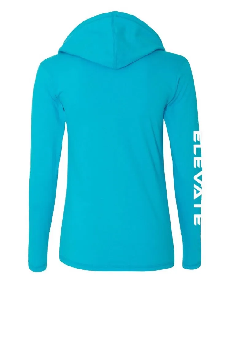 Womens Lightweight Long Sleeve - Blue/ Dark Grey