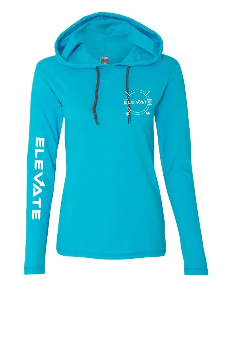 Womens Lightweight Long Sleeve - Blue/ Dark Grey