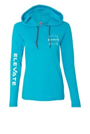 Womens Lightweight Long Sleeve - Blue/ Dark Grey