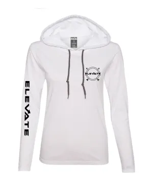 Womens Lightweight Long Sleeve - White/ Dark Grey