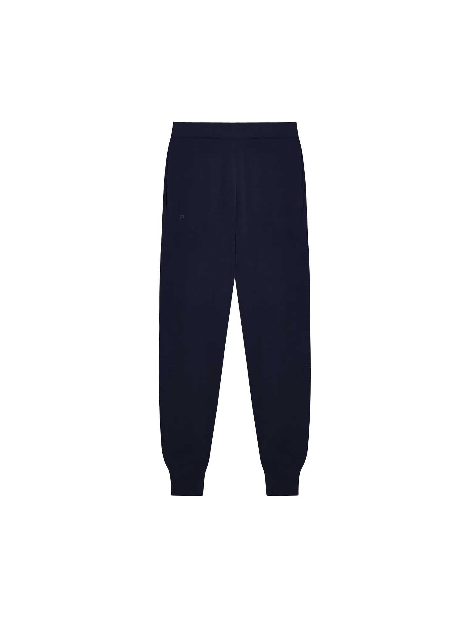 Womens Regenerative Merino Wool Track Pants—navy